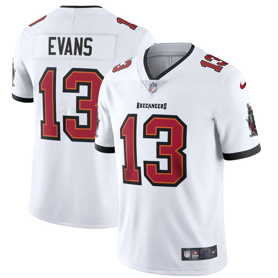 Men Tampa Bay Buccaneers #13 Mike Evans Nike White Vapor Limited NFL Jersey->tampa bay buccaneers->NFL Jersey